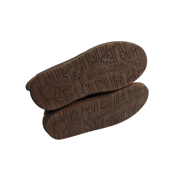 Bearpaw Girl's Brown Suede Faux Fur Lined Winter Boots Size 3 - Picture 5 of 8